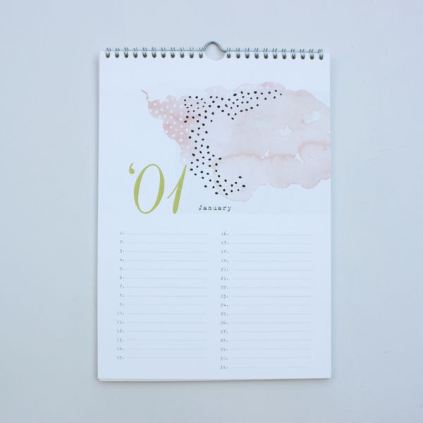 Fabrikten Watercolour Jaarkalender