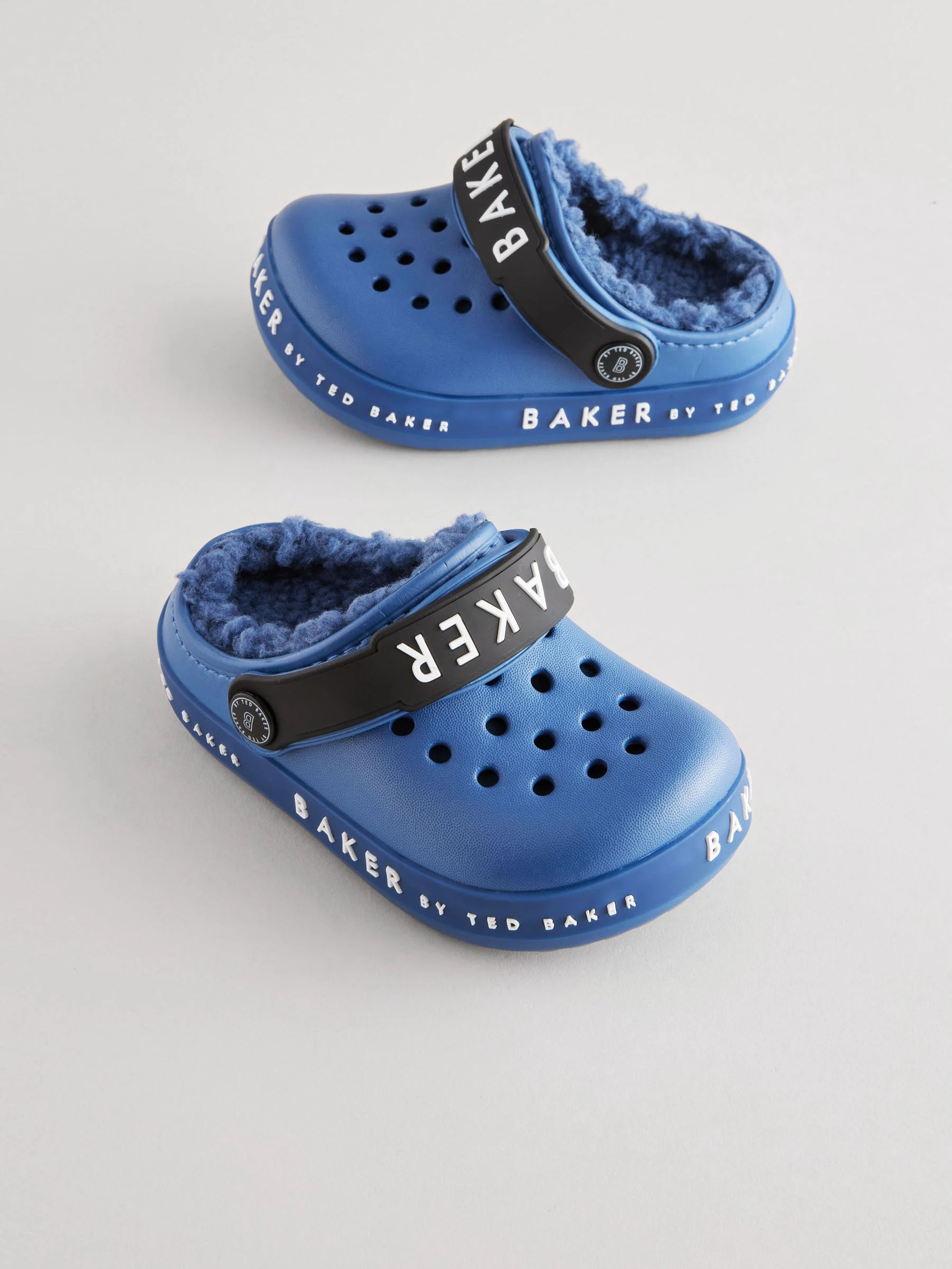 Blauw Lichtgevende - Baker By Ted Baker met borg gevoerde klomppantoffels