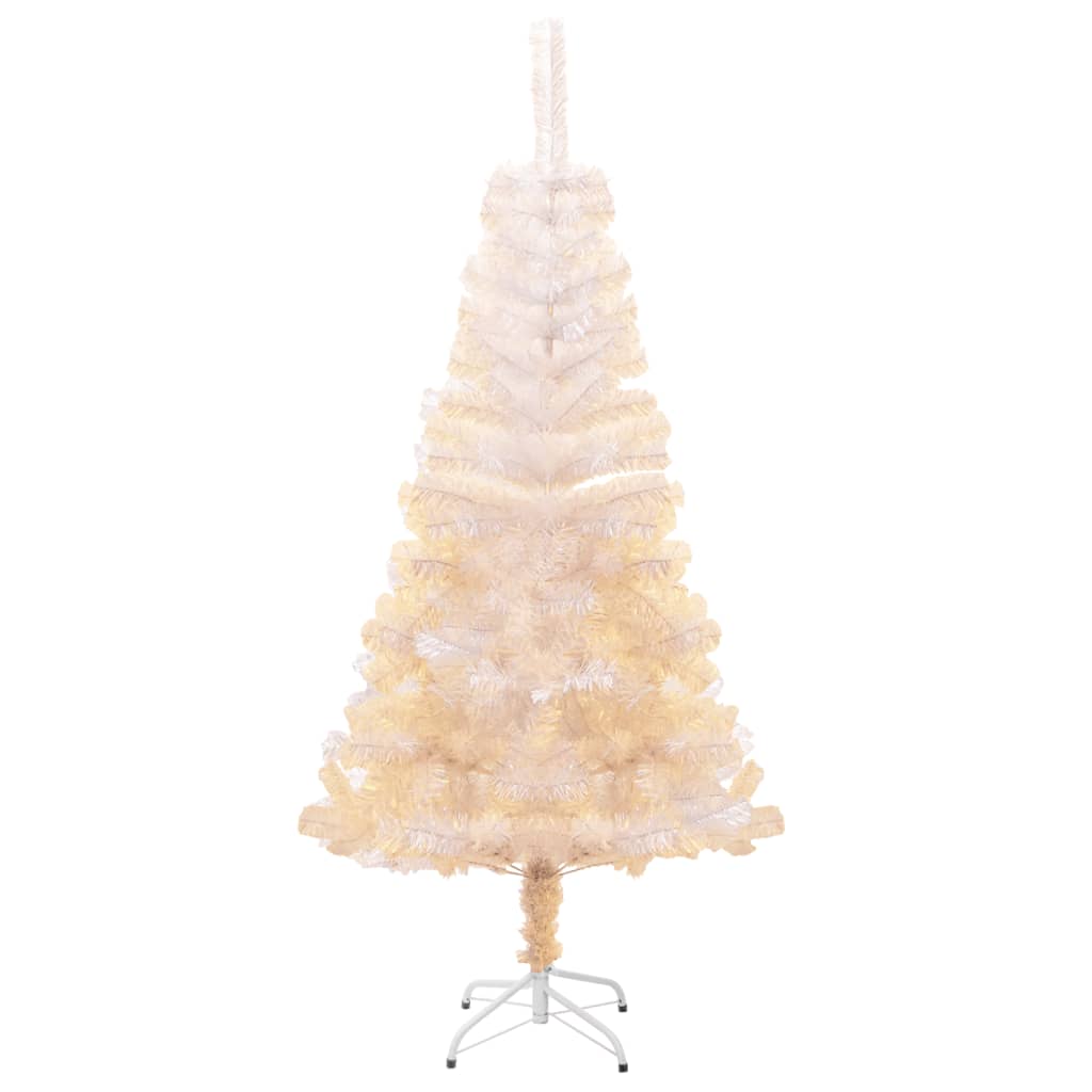 Kunstkerstboom, glinsterende punten, wit, 120 cm, PVC