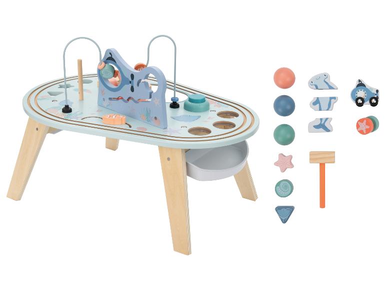 Houten motoriekboom of speeltafel