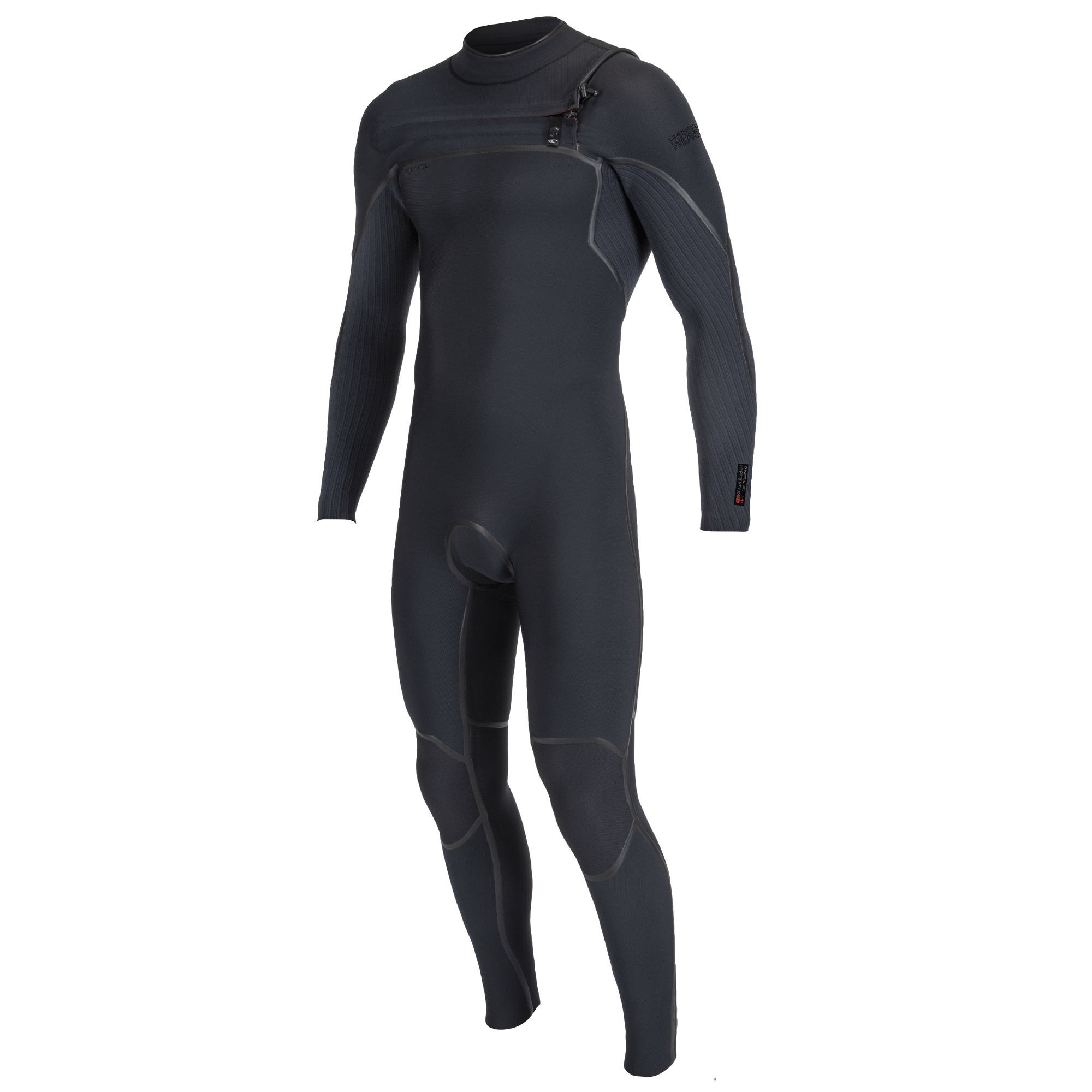 O'Neill Men Hyperfreak Fire 5/4  Front Zip Black