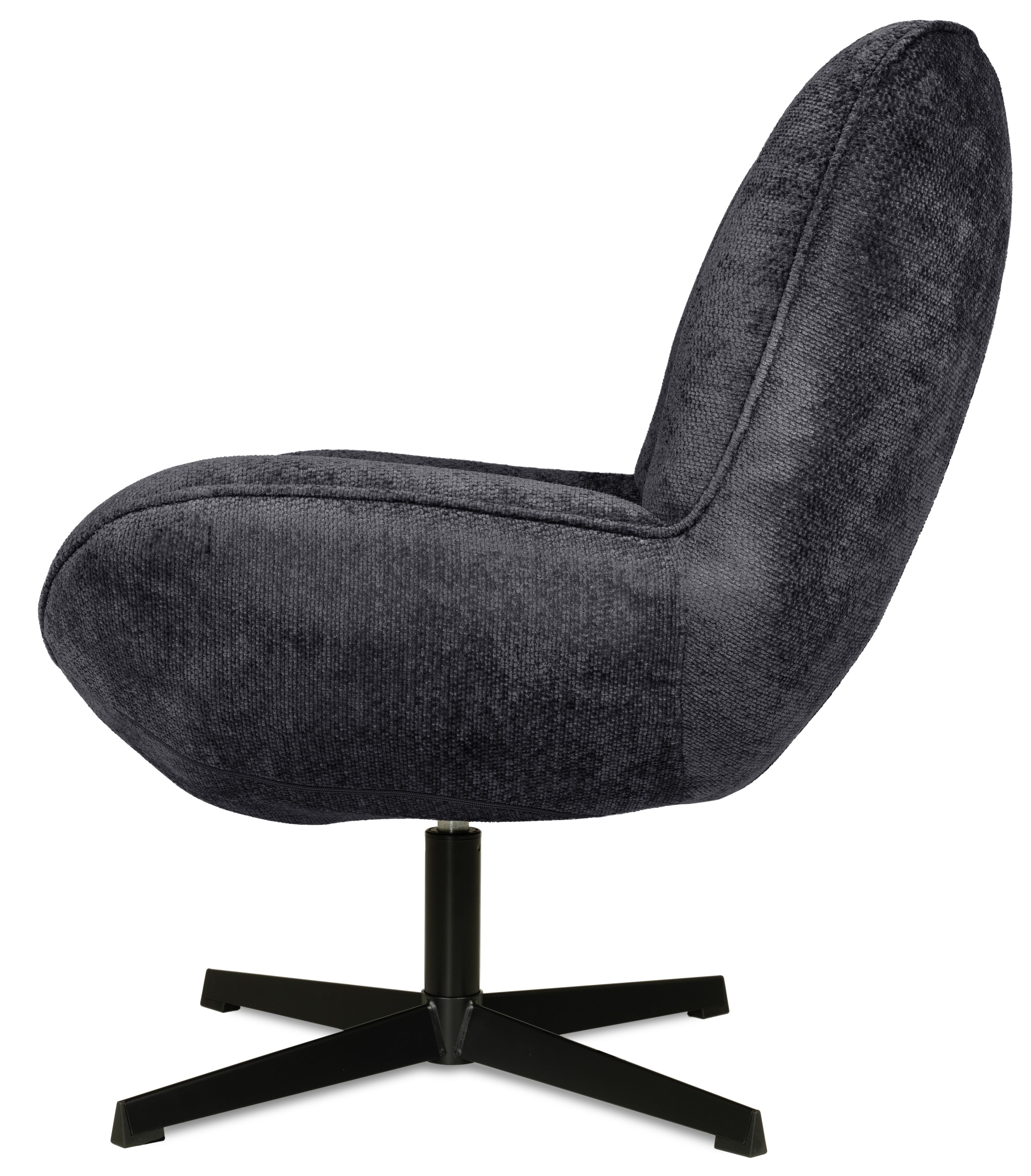 Draaifauteuil - Movie Antraciet Mellon B69.5 x D80.5 x H89 cm