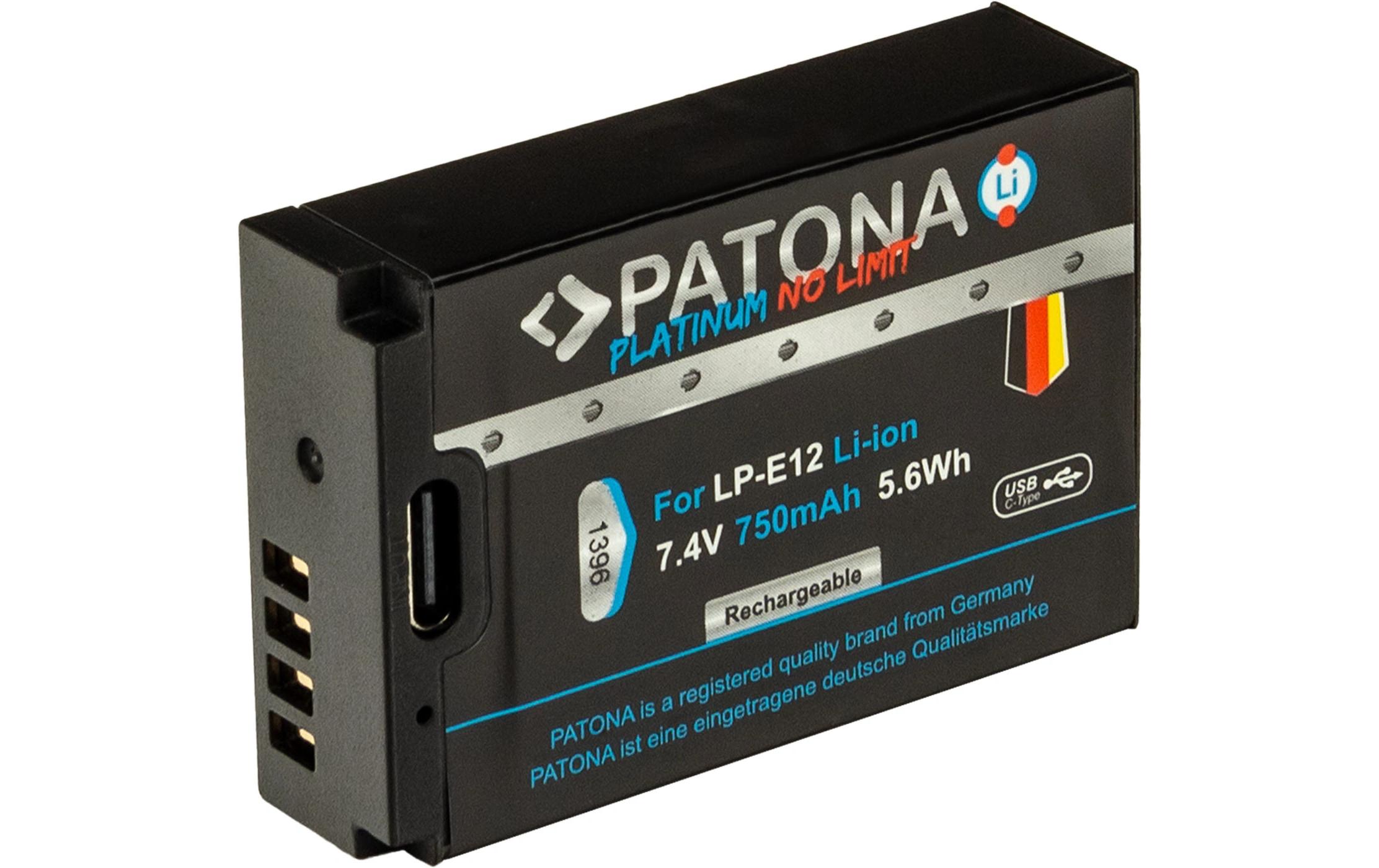 Platinum Akku für Canon LP-E12 EOS 100DPlatinum Batteriesatz für Canon
