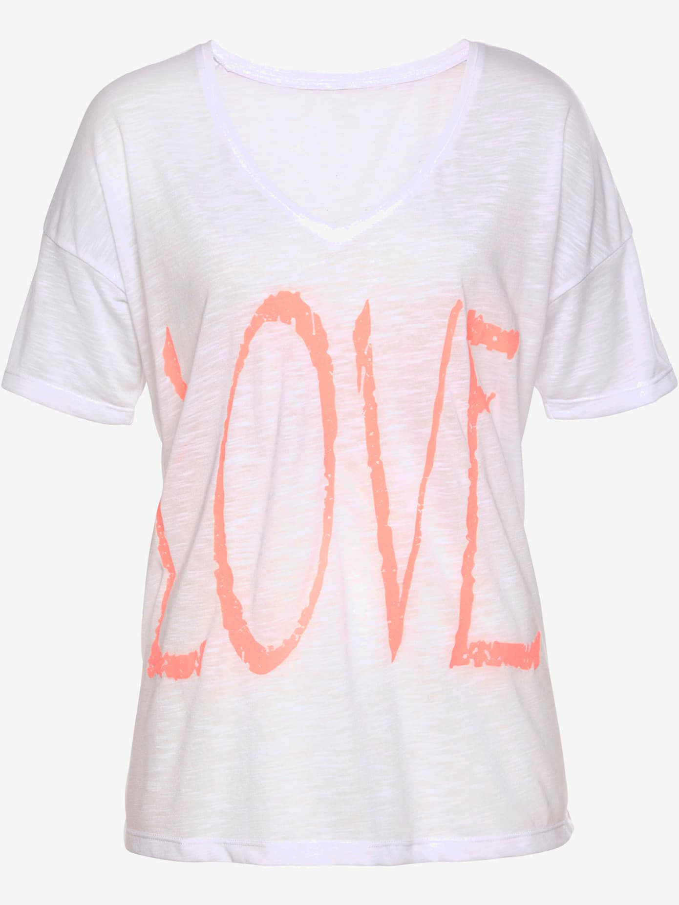 T-shirt en v encolure en v dégagée
