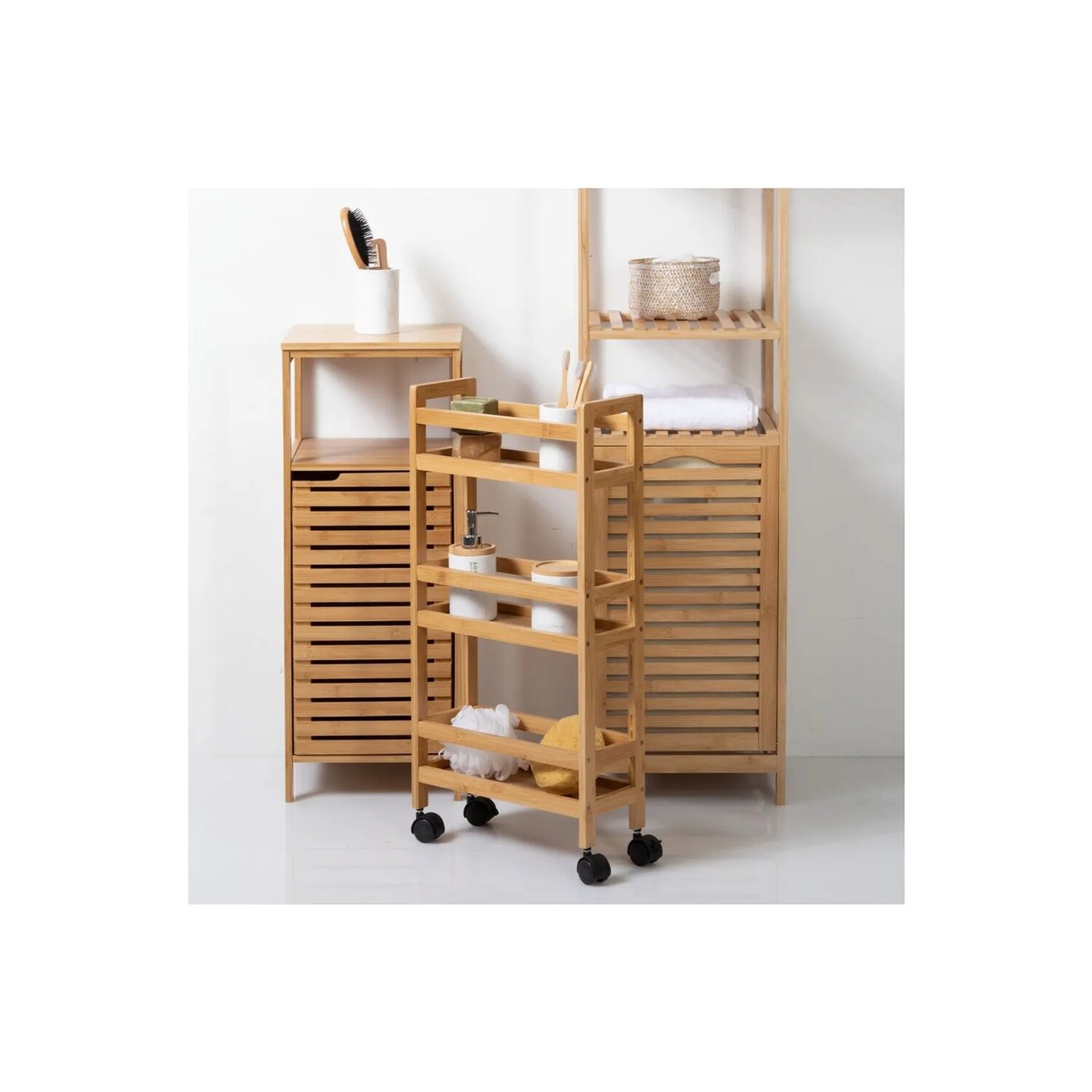 Trolley - Bambus - 3 Etagen