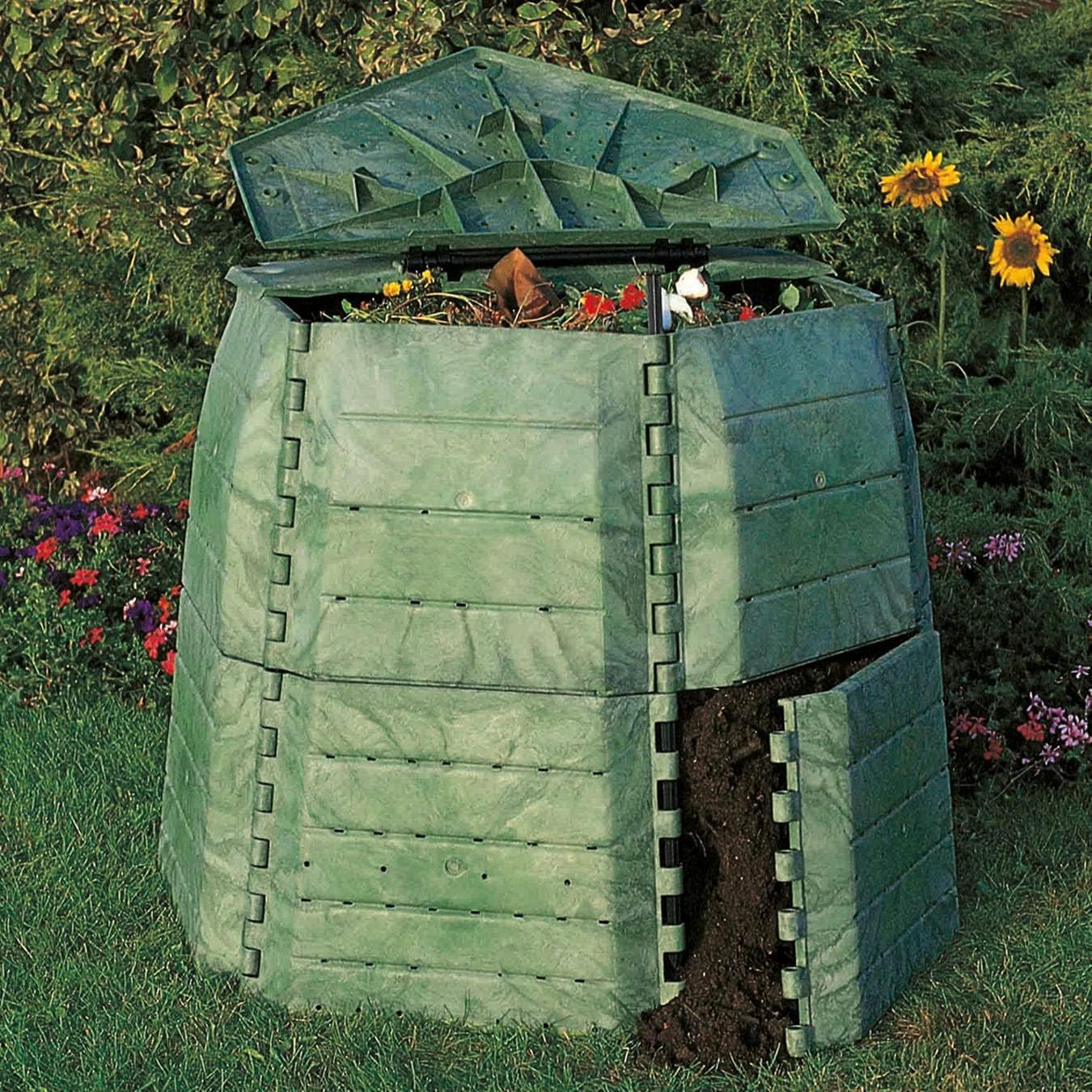 Premium Thermokomposter 1065 Liter aus dickwandigem Kunststoff für Küchen - und Gartenabfälle – Umweltschutzpreis Gewinner – Made in Austria