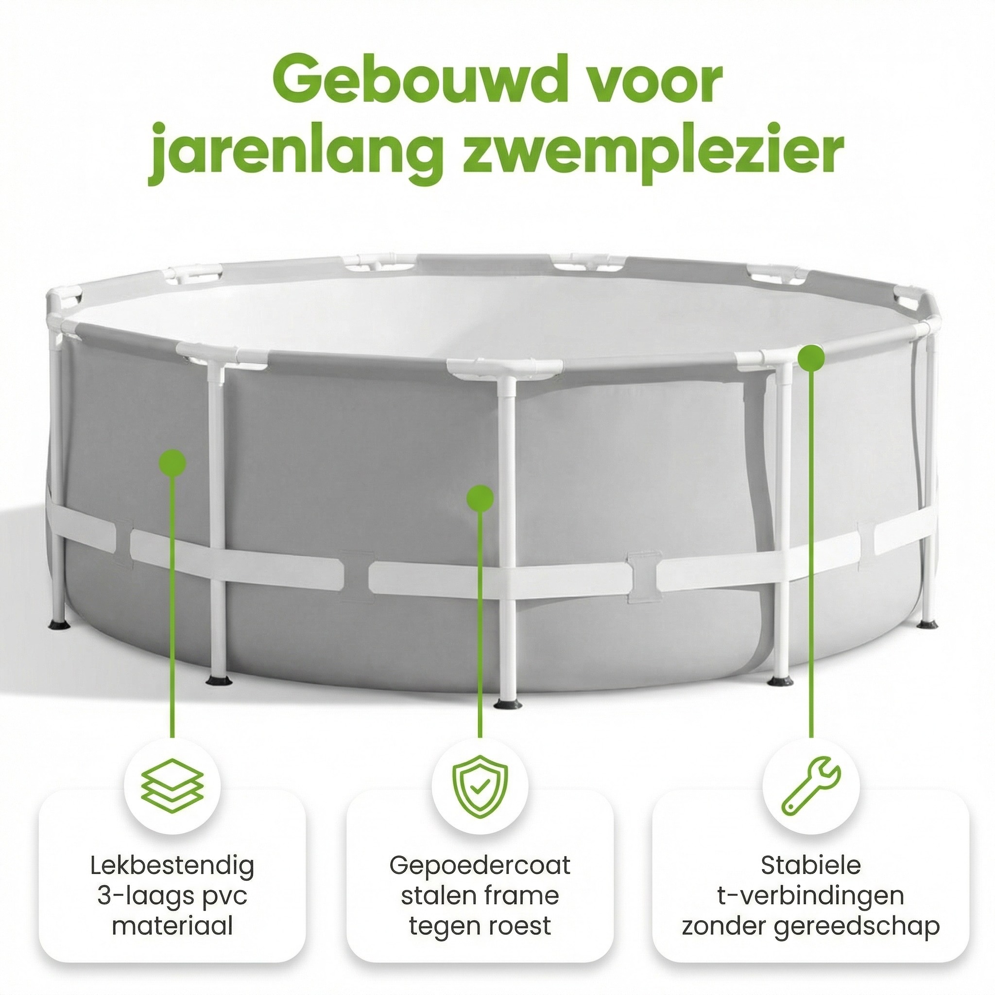 Intex prism frame 549x122cm zwembad – 6-delig