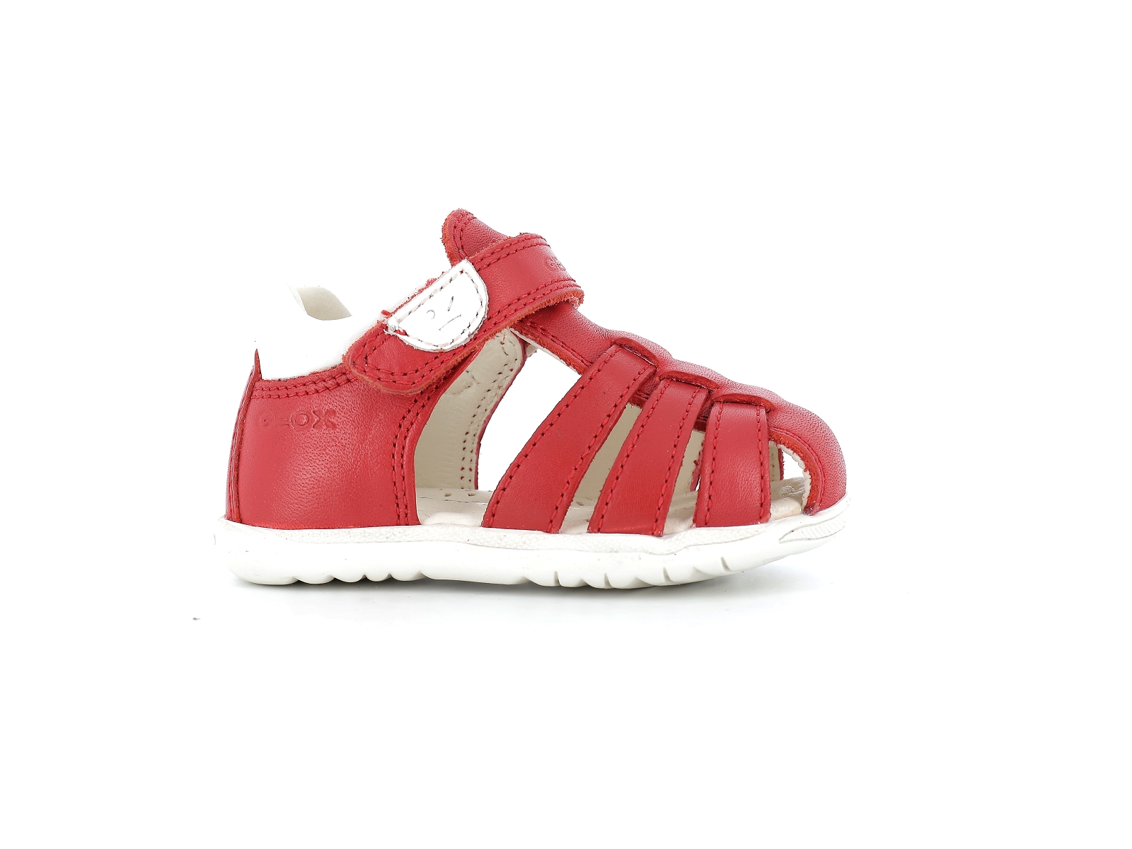 Geox-SANDAL MACCHIA BOY-B254VA Cuir Rouge