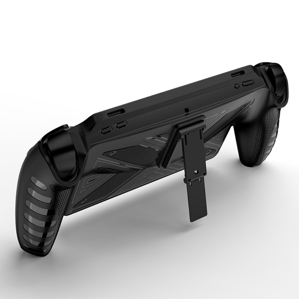 Sony PlayStation Portal Remote Player Controller Silikon Grip Case Schutzhülle mit Aufsteller (hart) - Schwarz