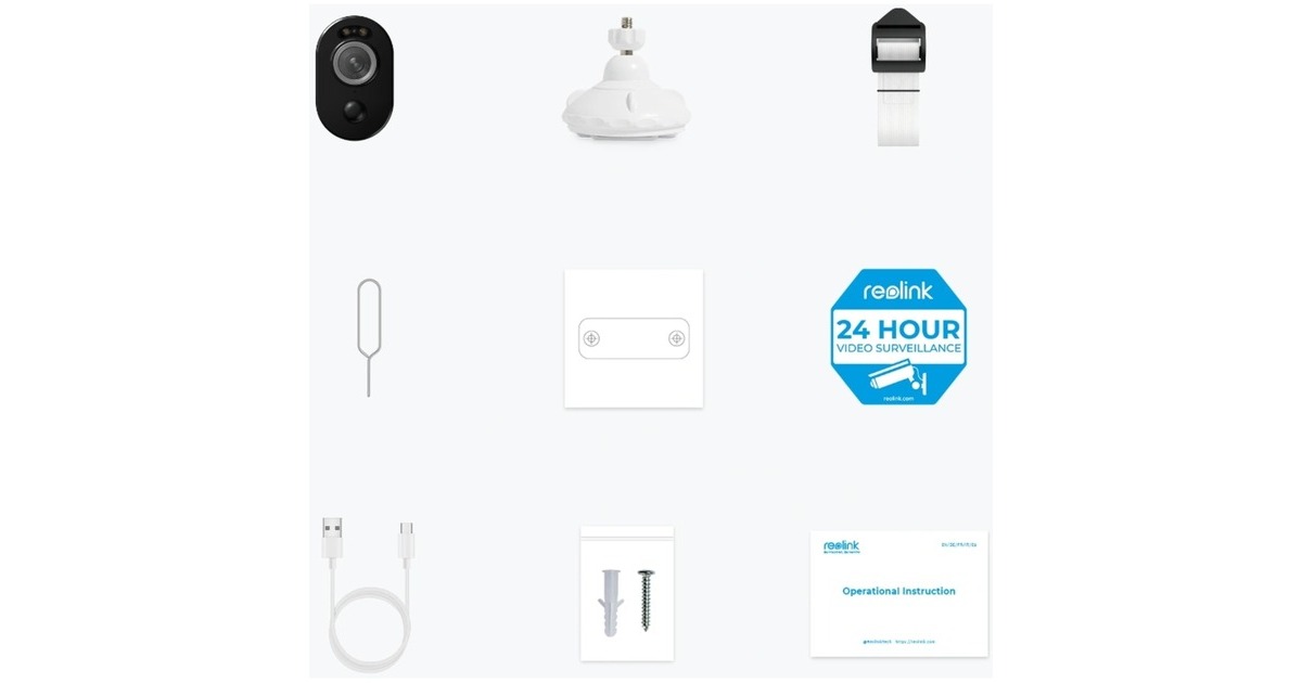 ReolinkB350, slimme 4K/8MP Dual-Band WiFi batterijcamera  (Wit, Kleuren nachtzicht)