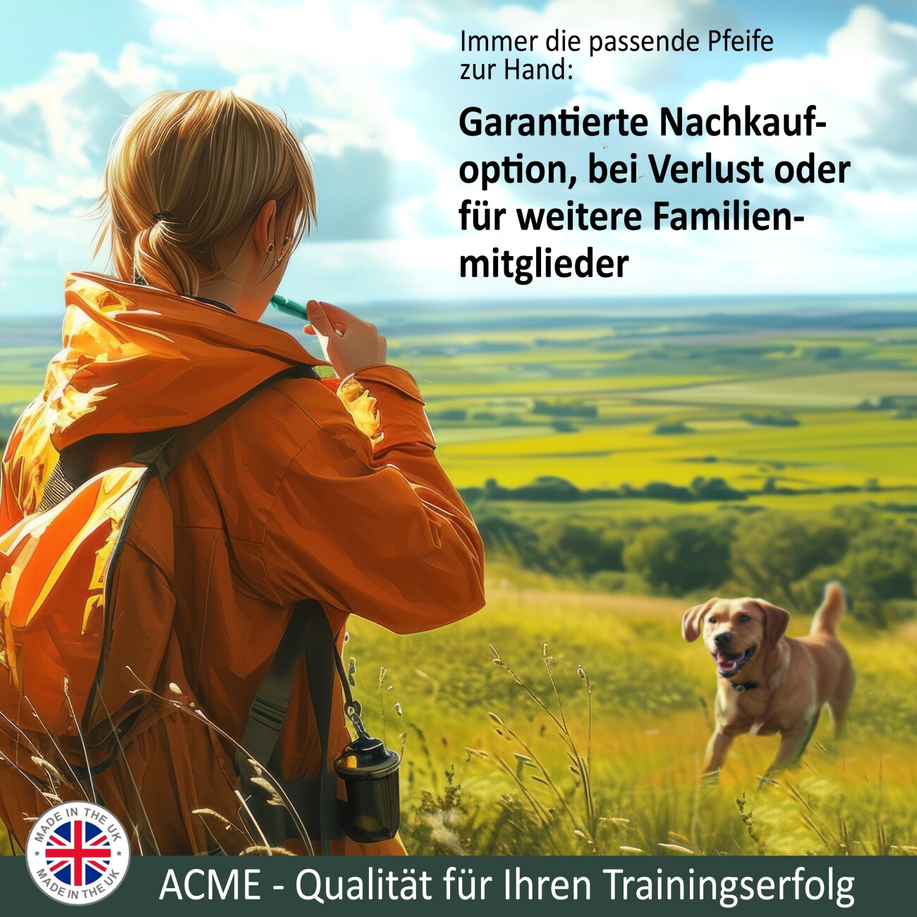 ACME Hundepfeife No. 211.5 mit Pfeifenband türkis