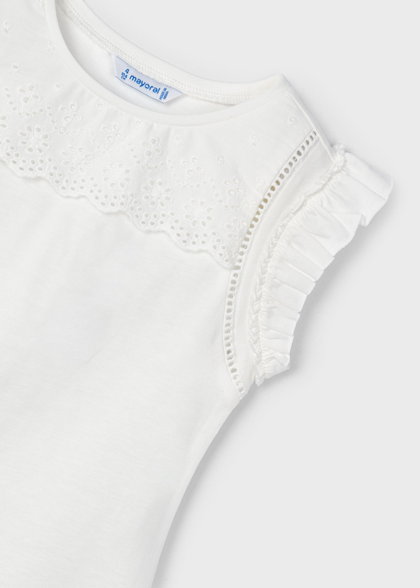 Camiseta perfurada Better Cotton para meninas em Granada
