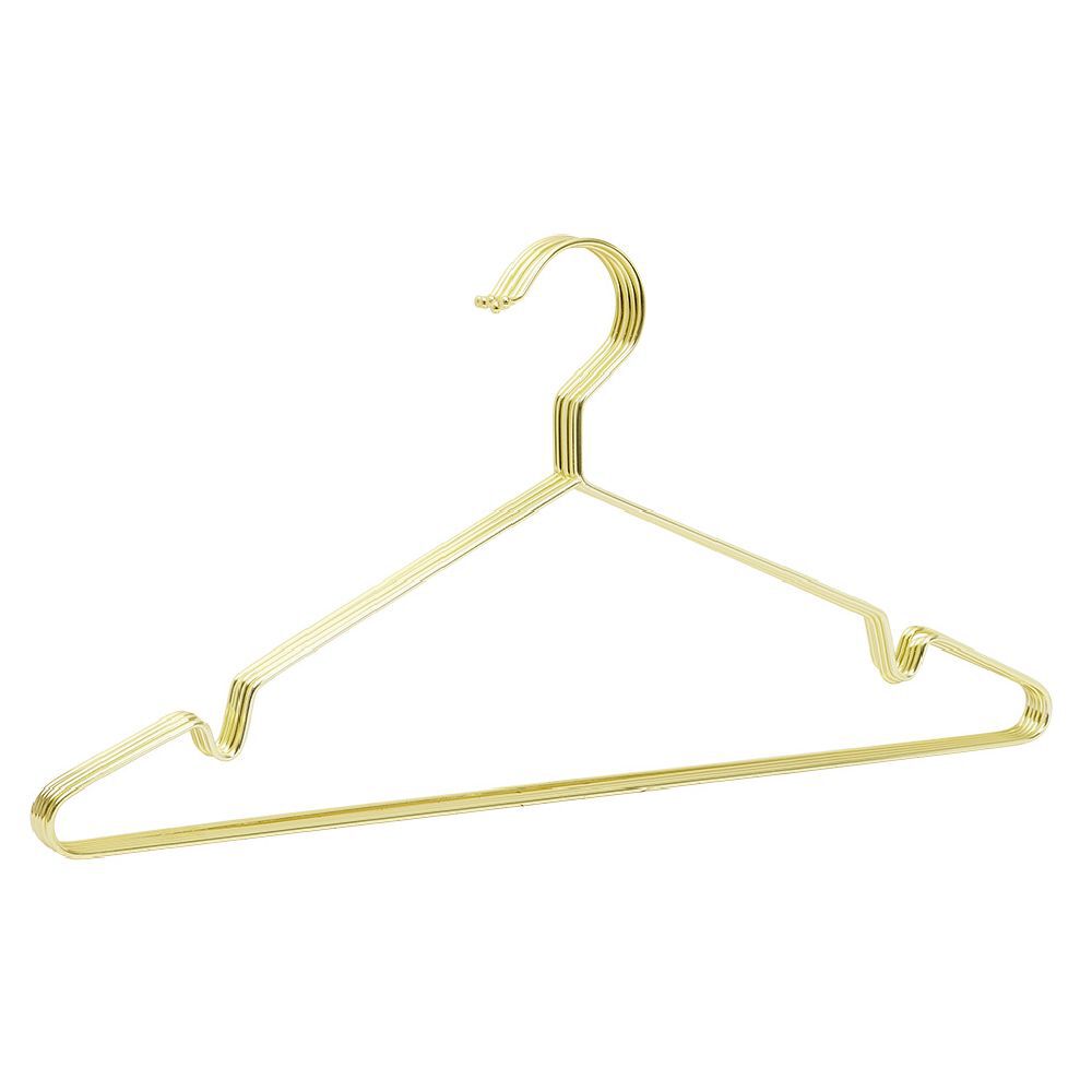 Cintre métal jaune doré x5