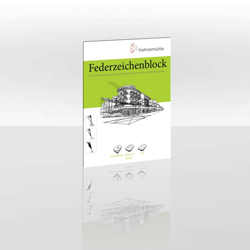 Hahnemühle Papierpen en Tekenblok, DIN A4, 250 g/m²