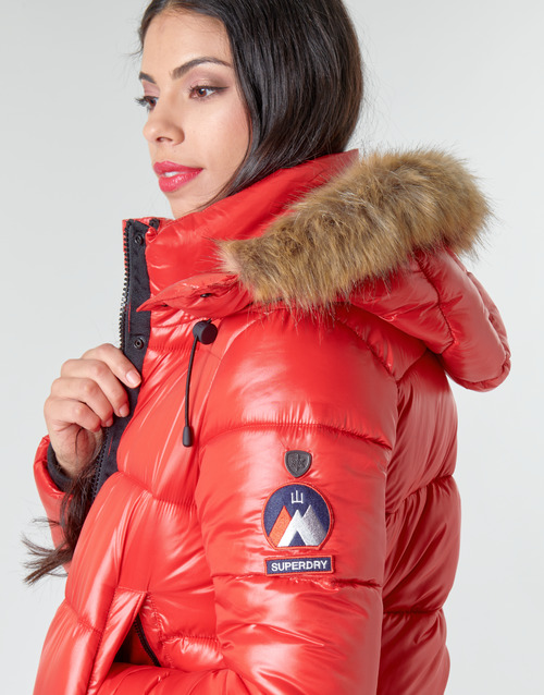 Superdry - HIGH SHINE TOYA BOMBER - Rouge