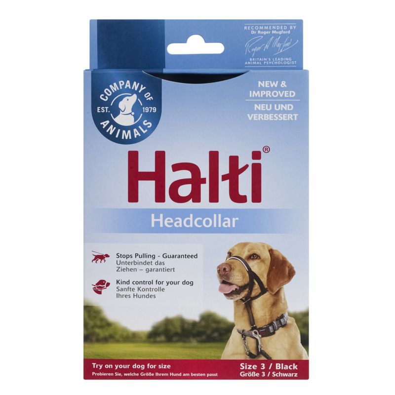Licol Halti, noir pour chien