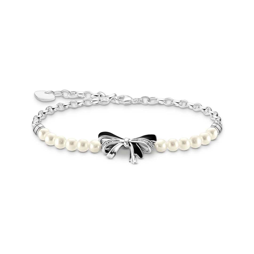 Thomas Sabo True Romance Schleifen-Armband mit Perlen Lovely Romance Silber