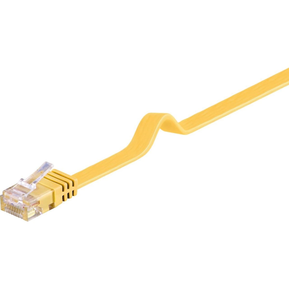 Goobay CAT 6 Flat-patch-kabel, U/UTP, gul