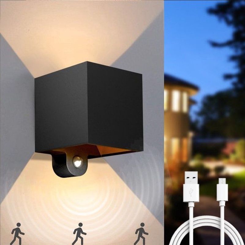 Luminize - Oplaadbare Buitenlamp - Zwart - Aluminium - Draadloos Met Bewegingssensor