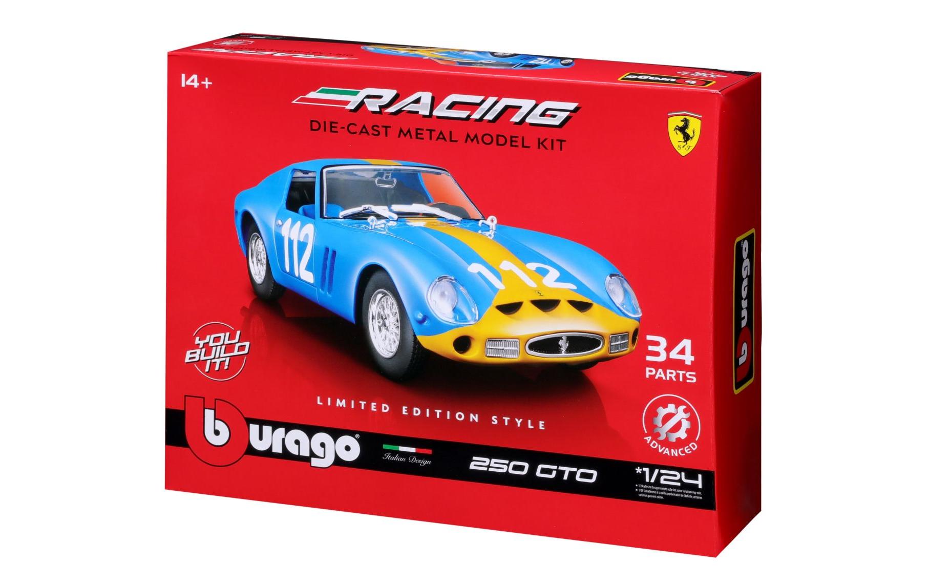 Ferrari Racing Bausatz 250 GTO Blau 1:24Sammlermodell im Massstab 1:24