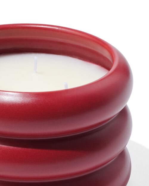 bougie parfumée dans un vase en faïence Ø11x7 wild