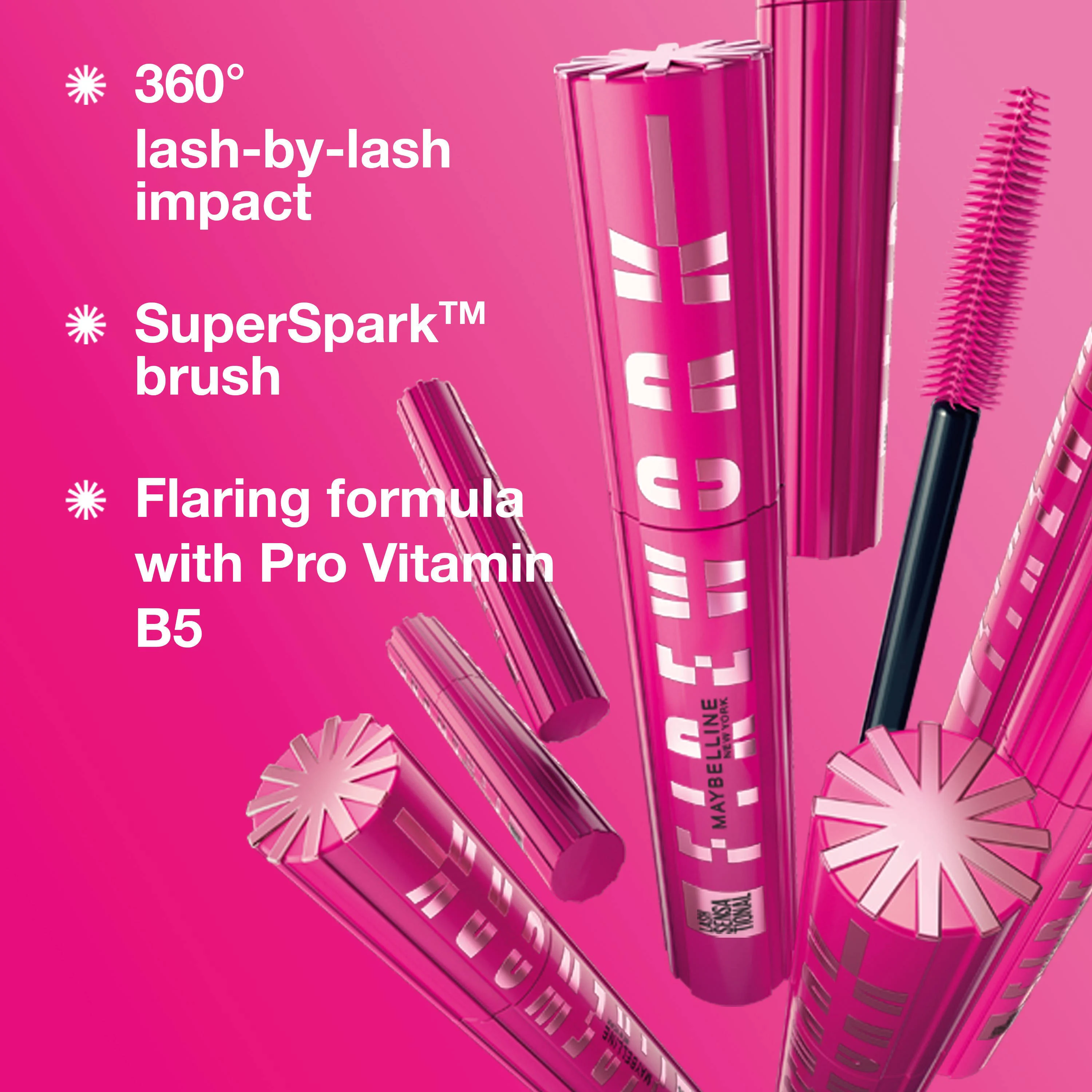 Maybelline New York Firework mascara - zwart (waterproof)