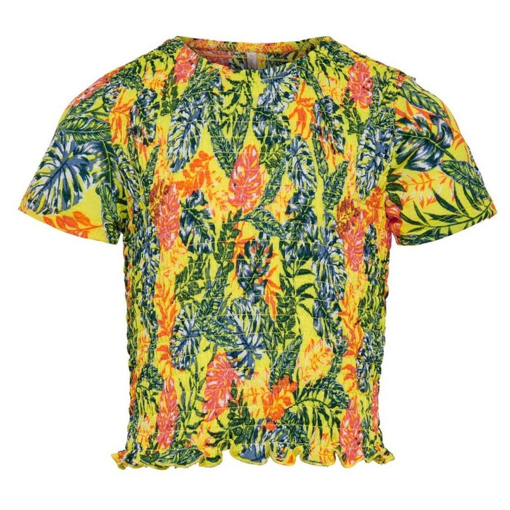 Kids ONLY T-shirt Jaune à fleurs Fille Kids Only Pella