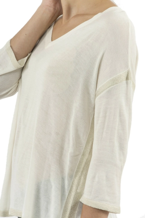 pull léger Veromoda 10216533 elen blanc