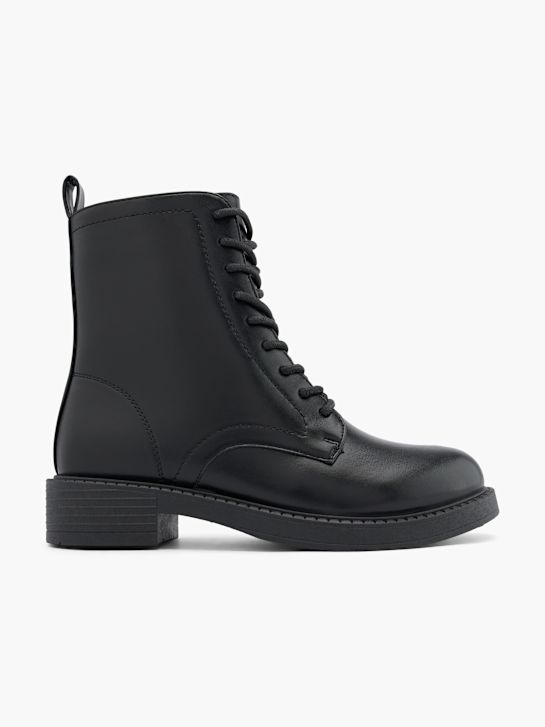 Graceland Schnür-Stiefelette Schwarz