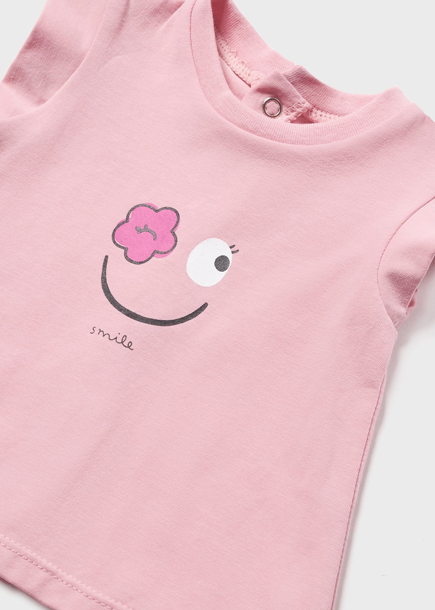 Conjunto de 2 peças em algodão sustentável para recém-nascidos.