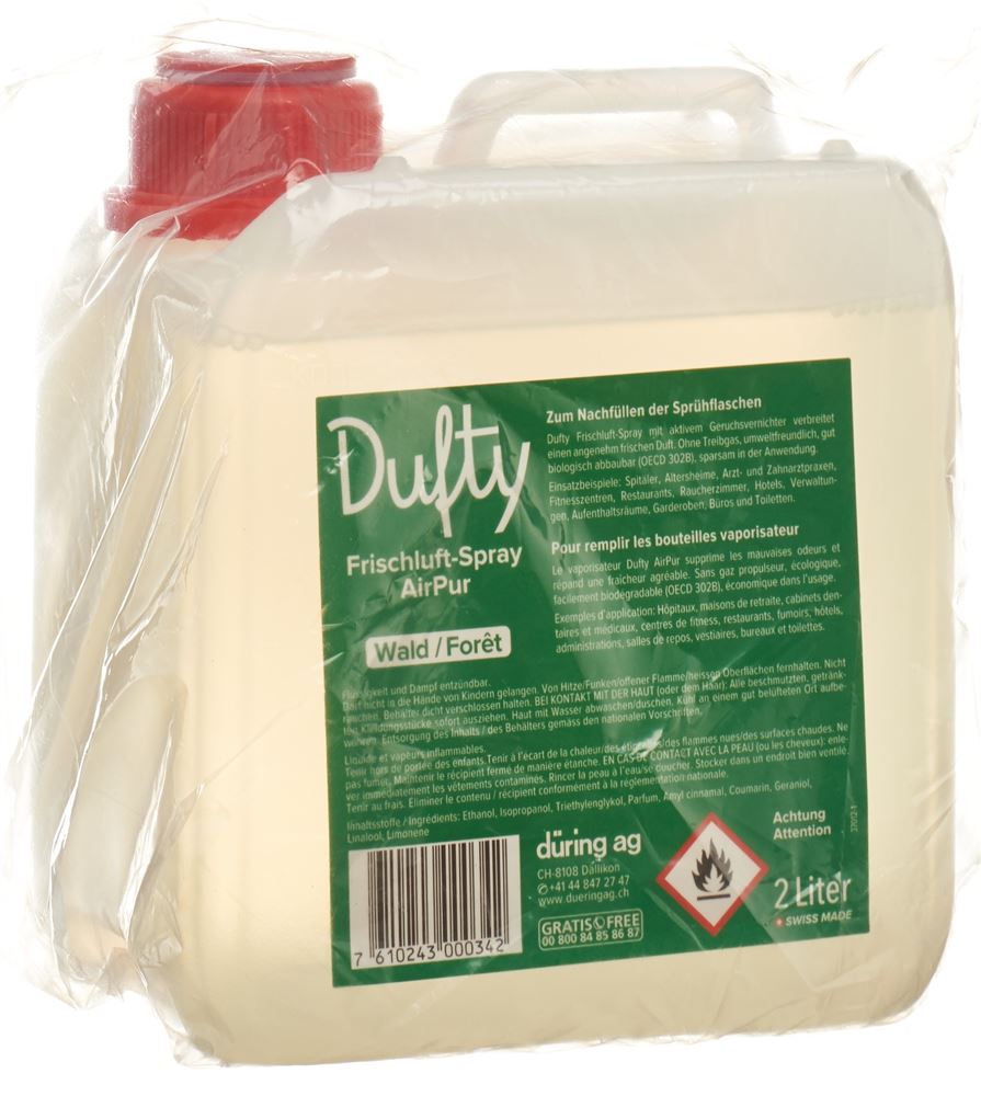DUFTY Frischluft-Spray Spray Bidon Wald 2 lt