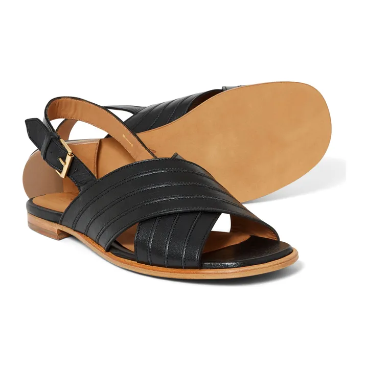 Anthology Paris Sandales Raven Cuir | Noir