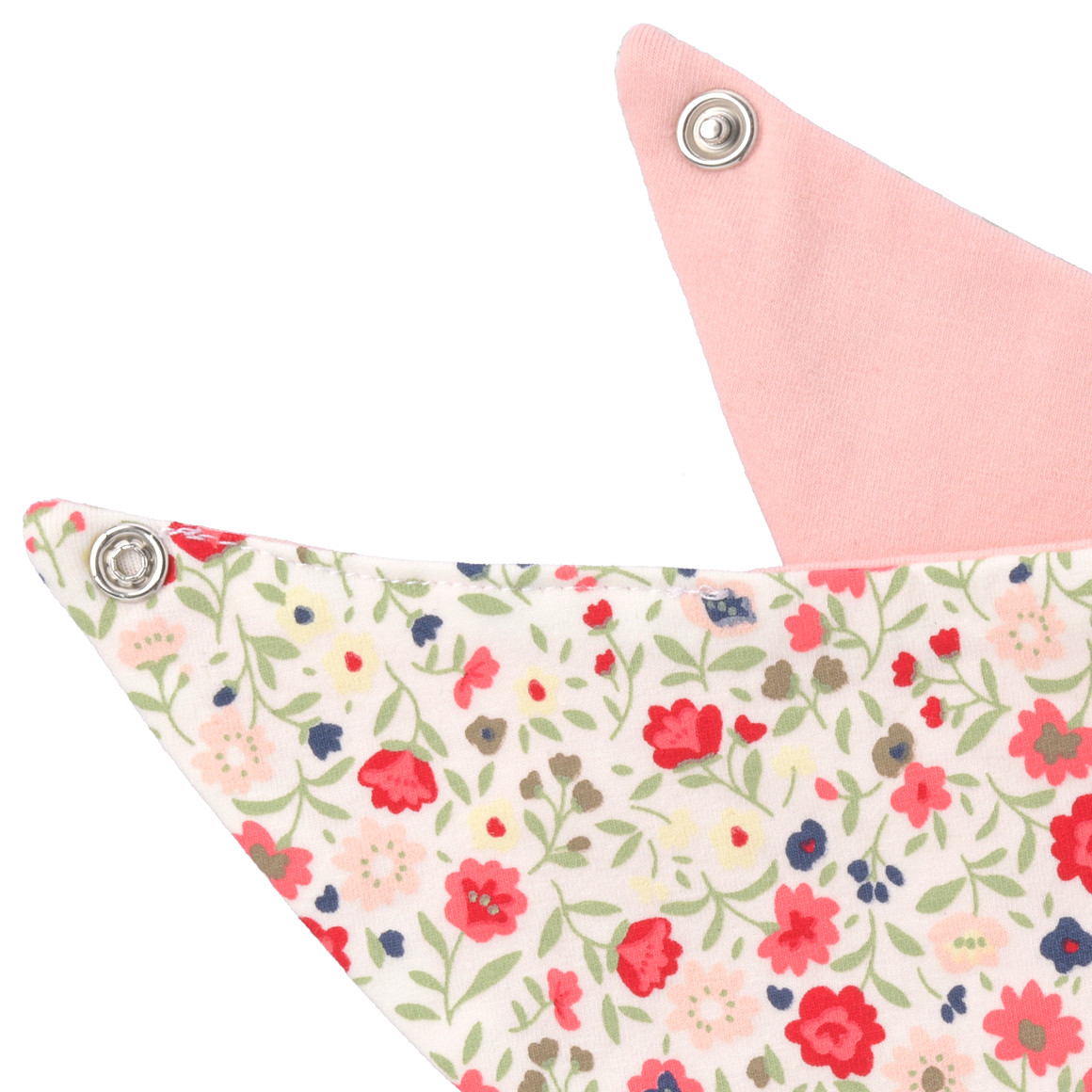 Topomini Baby Bandana mit Blumen-Allover rosa / pink / hellgrün