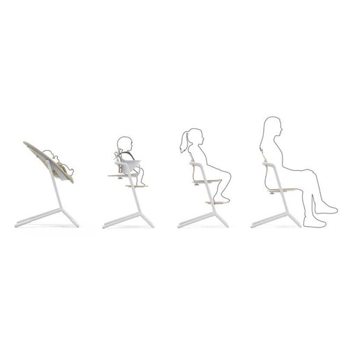 Chaise haute LEMO 3en1 SET Sand White - CYBEX