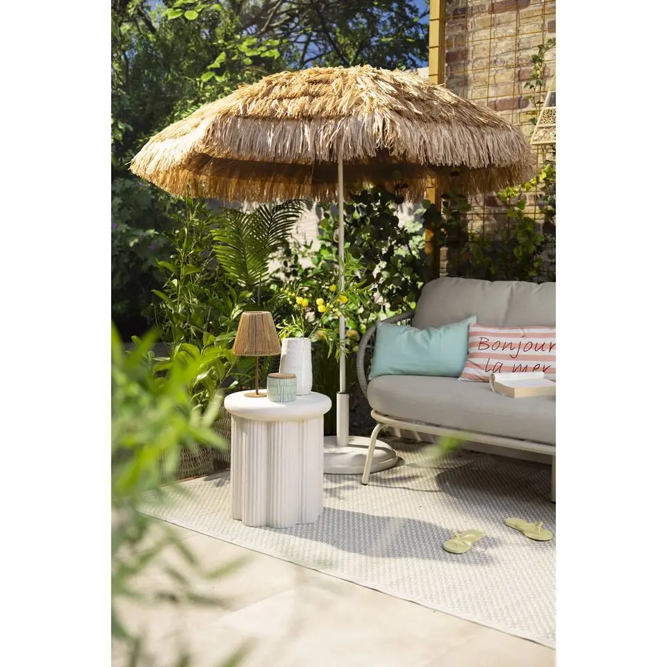 Tuinbijzettafel Parga - zand - 45xØ40 cm