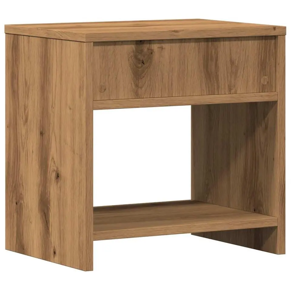 vidaXL - Houten Nachtkastjes met vakken - Artisanaal eiken - 40x30x40 cm - 2 st