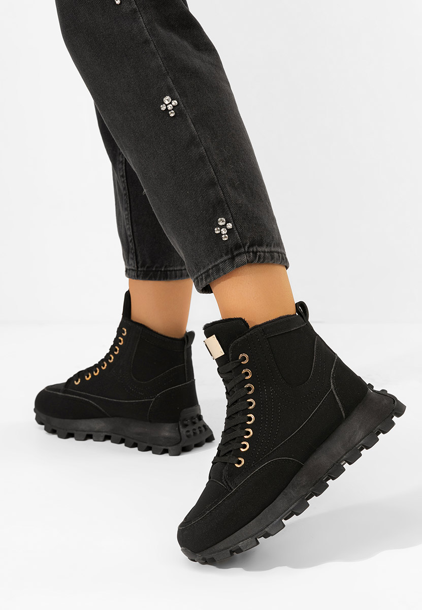 Baskets pour femme noirs Dorineia
