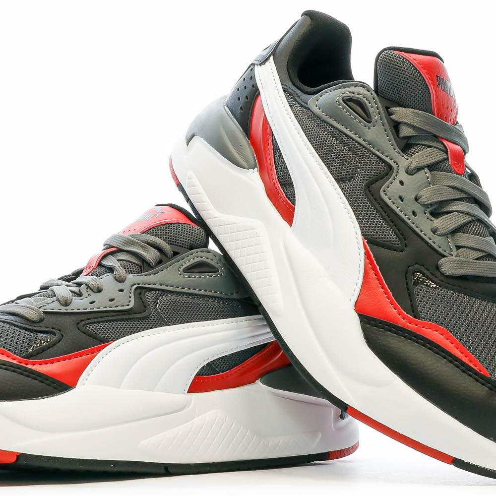 Puma Baskets Noir/Rouge Garçon Puma X-Ray Speed