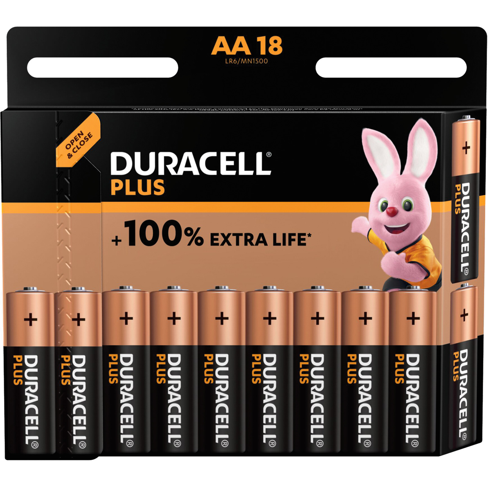 Duracell Batterien PLUS AA 18 Stück