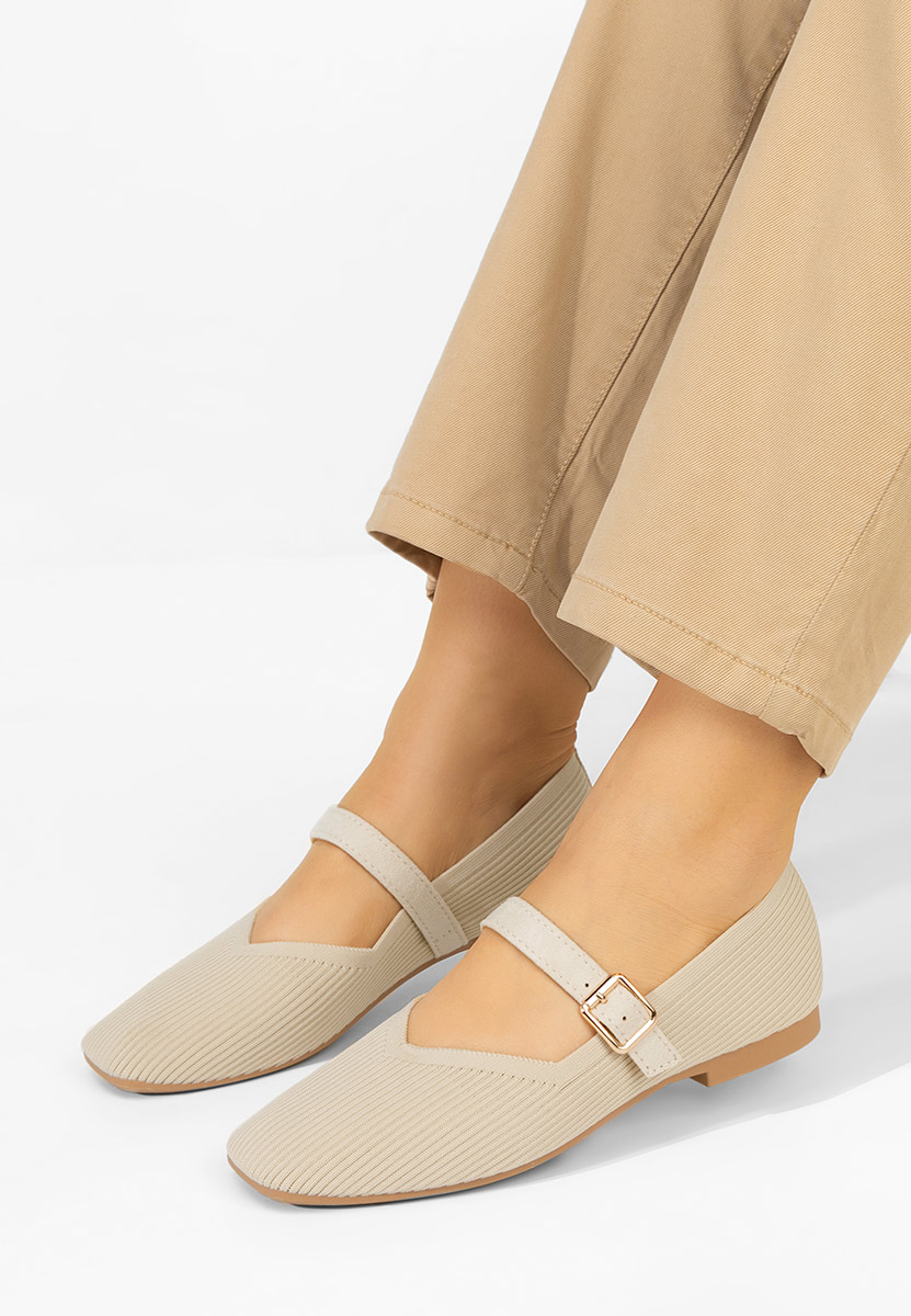 Ballerines femme beige Gabriella