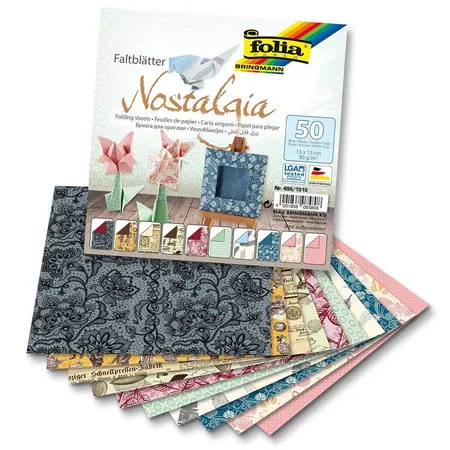 Folia Faltbätter Nostalgia 15 x 15 cm
