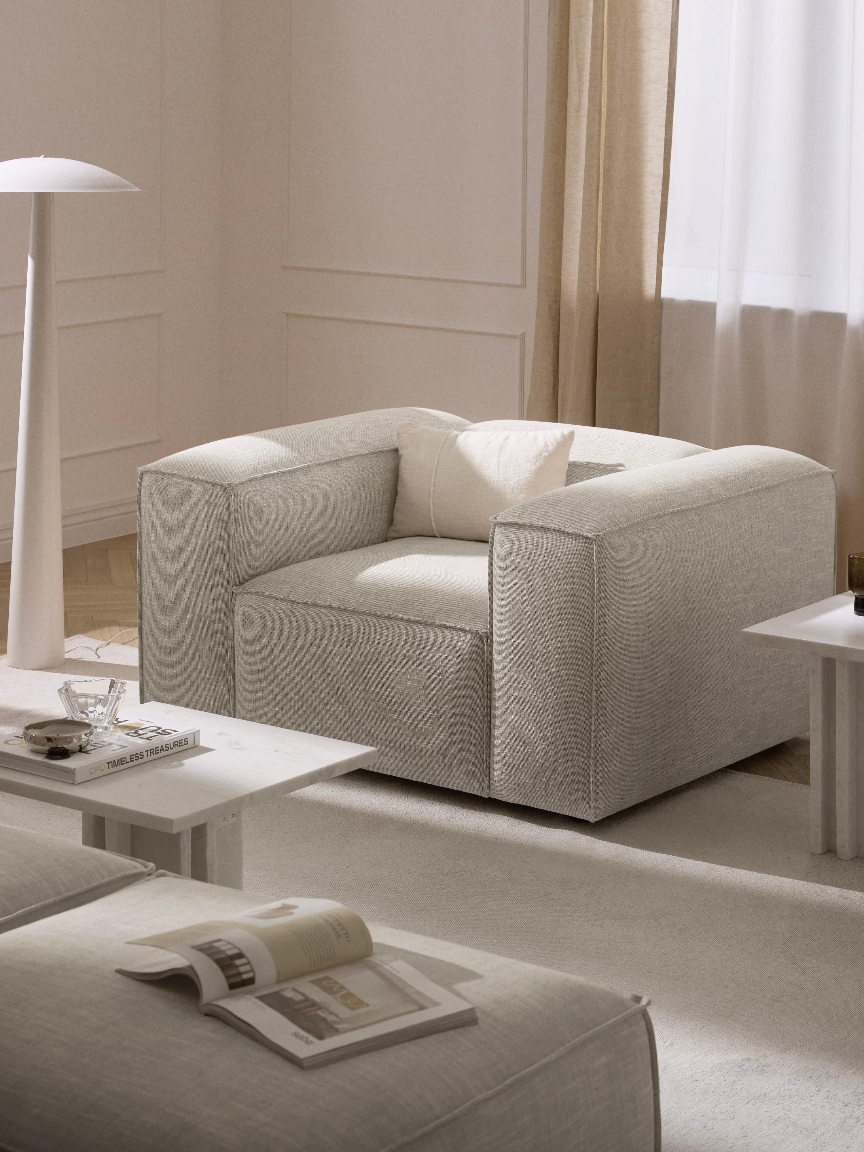 Fauteuil Lennon van linnenmix