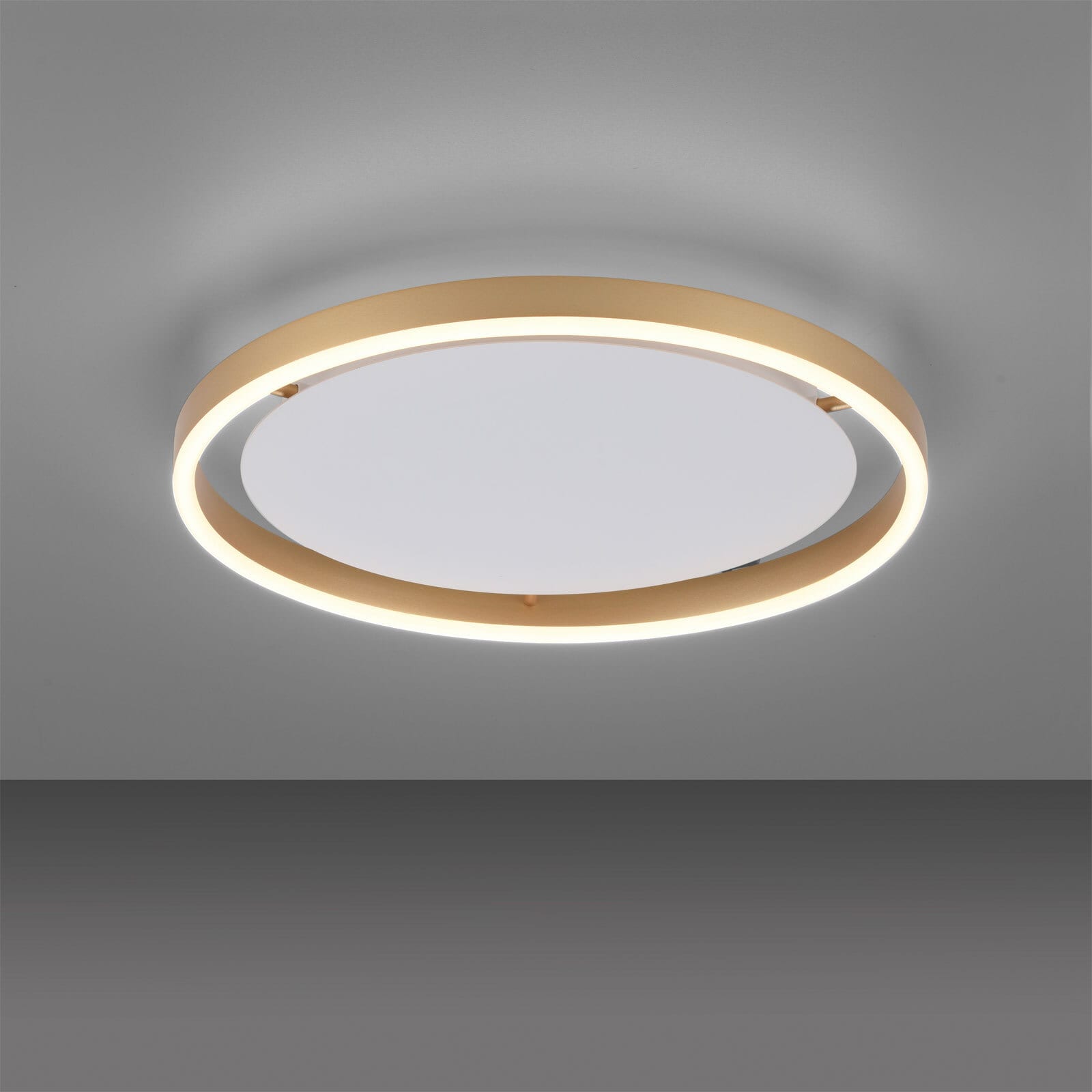 JUST LIGHT LED Deckenlampe RITUS 39 cm messingfarbig