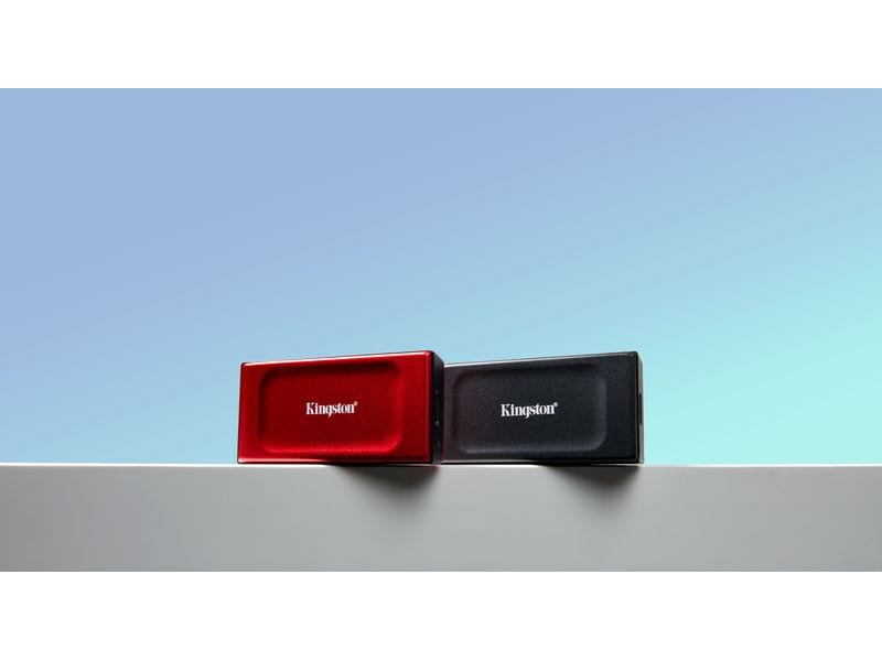 Kingston Externe SSD XS1000 2000 GB, Rot Externes Solid State Drive im schlanken, kompakten Design