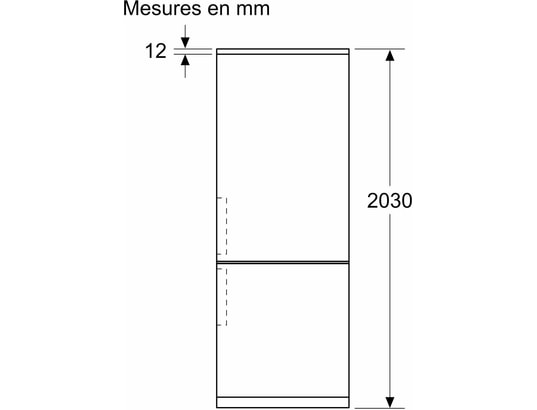 BOSCH - Réfrigérateur congélateur bas KGN492LDF Série 4