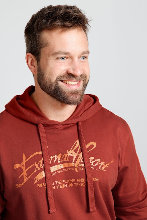 Boston Park Hoodie, Schriftzug, Kapuze, bis 72/74