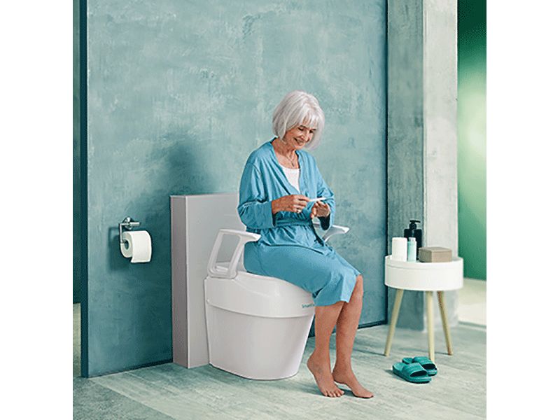Dietz Toilettensitz-Erhöhung SmartFix Sitzerhöhung für die Toilette mit Armlehnen