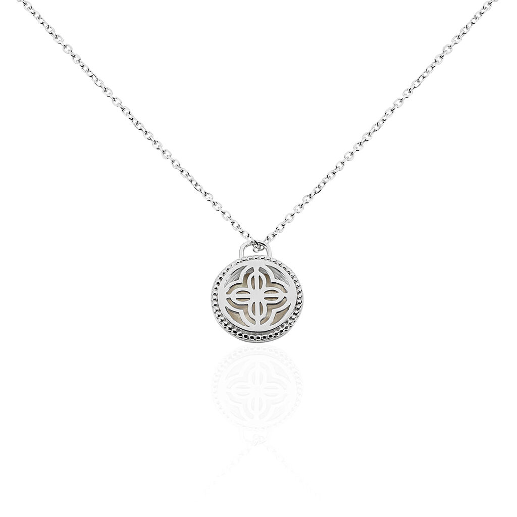 Collier Laetizia Celine Argent Blanc Nacre