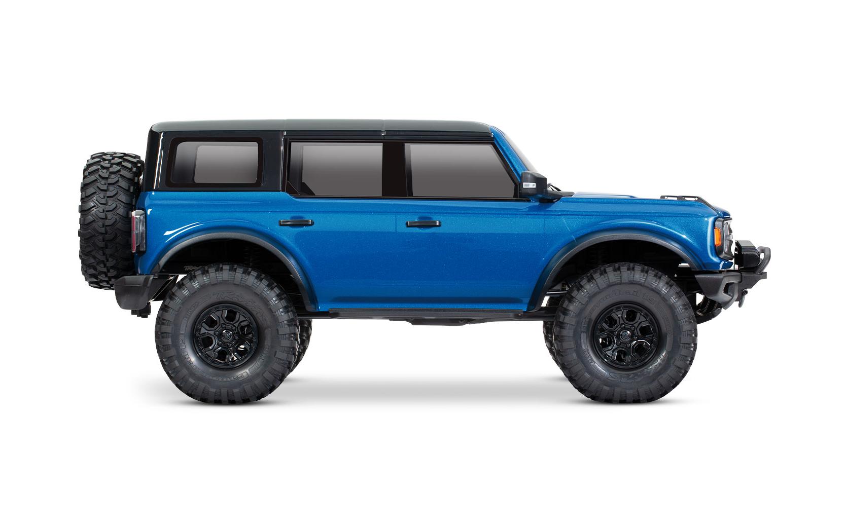 Scale Crawler TRX-4 Ford Bronco 2021, Blau ARTR, 1:10<br>TRX-4 Rockcrawler mit 2-Gang Getriebe, Differentialsperre und offizieller 2021 Ford Bronco Karosserie