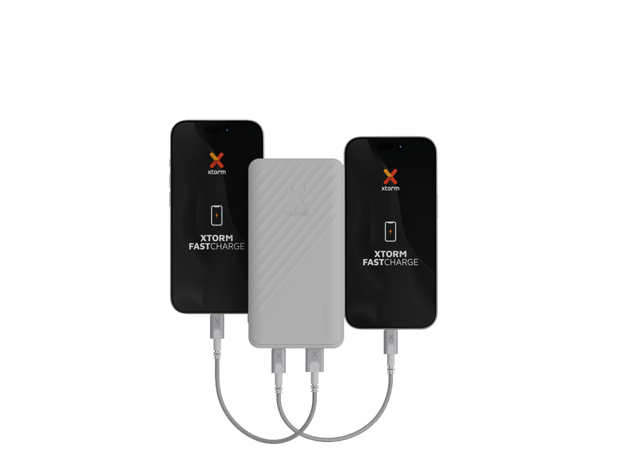 Xtorm - 15W FastCharge Go2 Powerbank 10.000 - Ash White